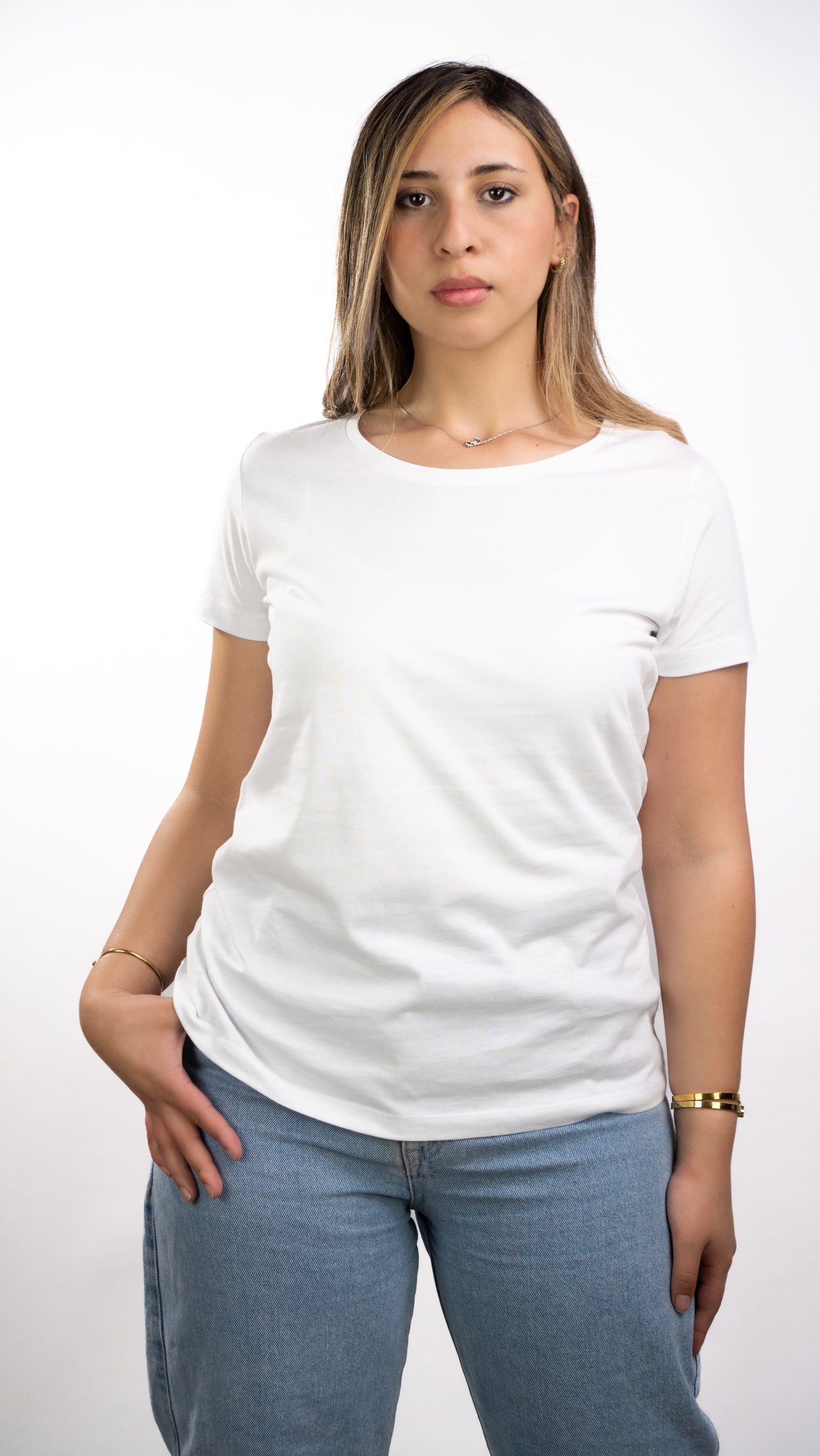 T-SHIRTS FEMMES SIMPLES BLANC