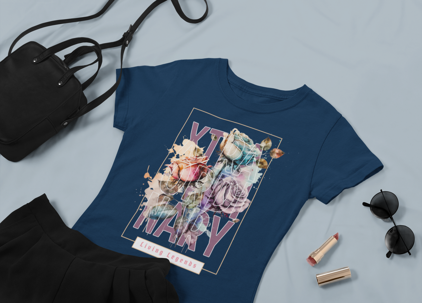 T-SHIRTS FEMMES LIVING LEGEND BLU