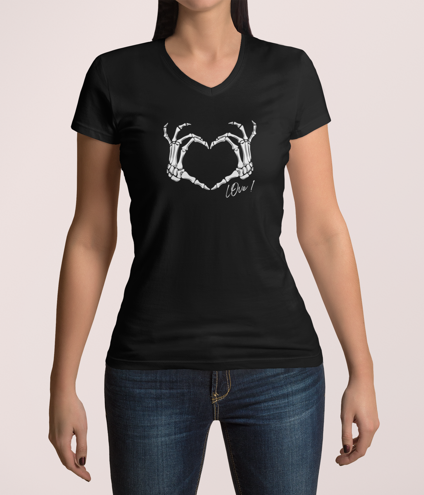T-SHIRTS FEMMES LOVE SKULL