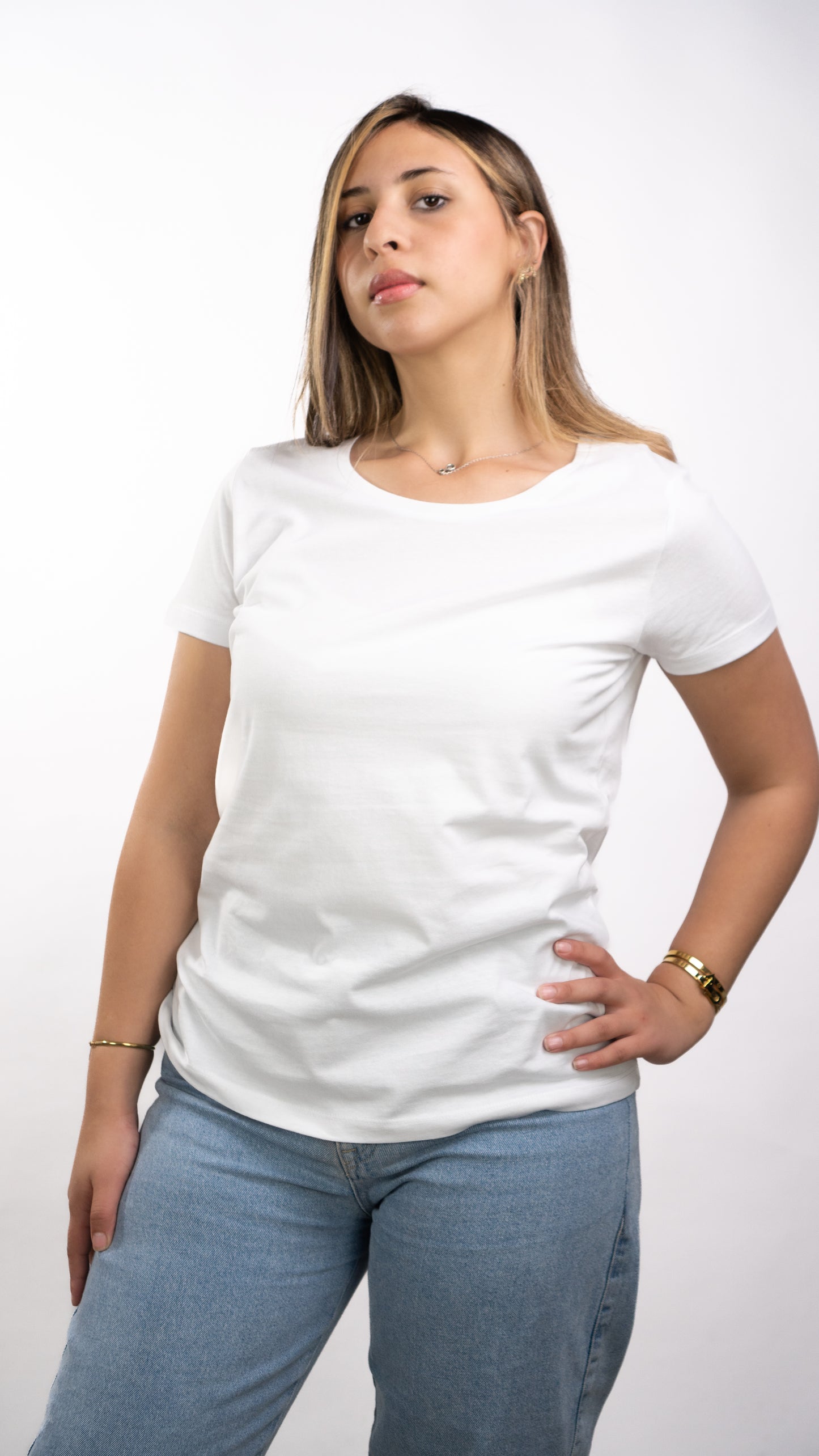 T-SHIRTS FEMMES SIMPLES BLANC