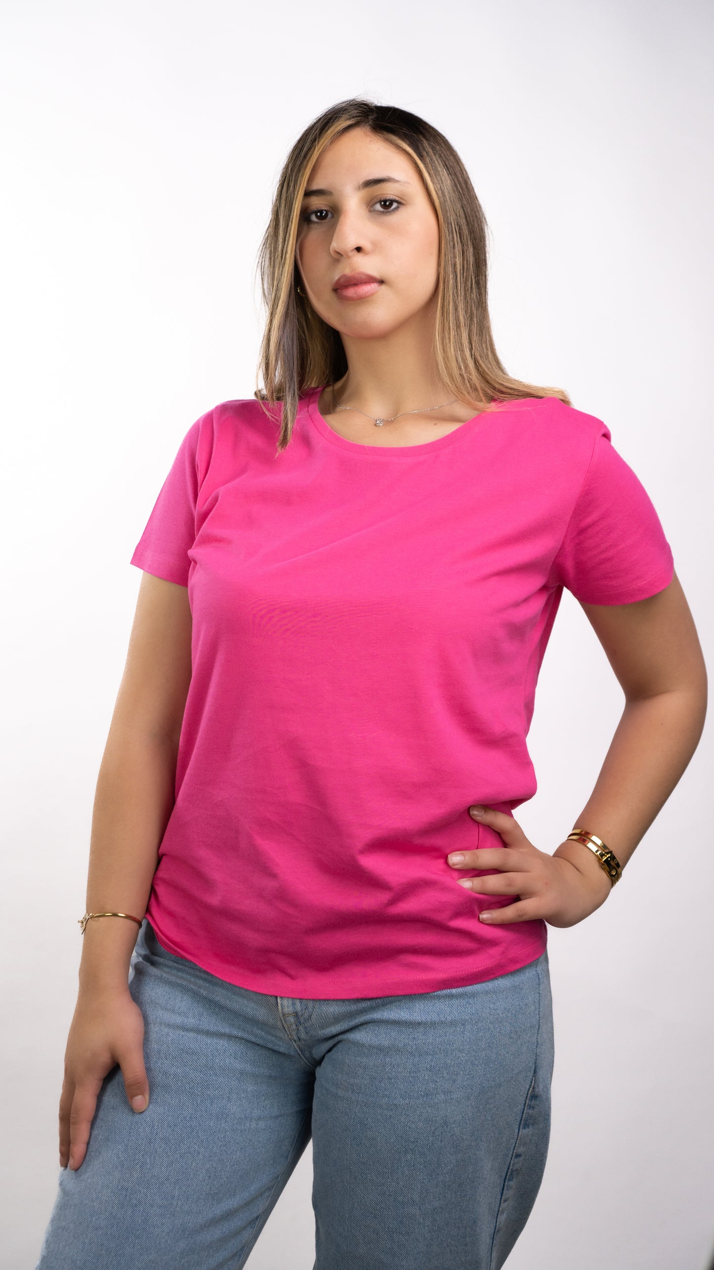 T-SHIRTS FEMMES SIMPLES ROSE