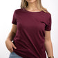T-SHIRTS FEMMES SIMPLES BURGUNDY