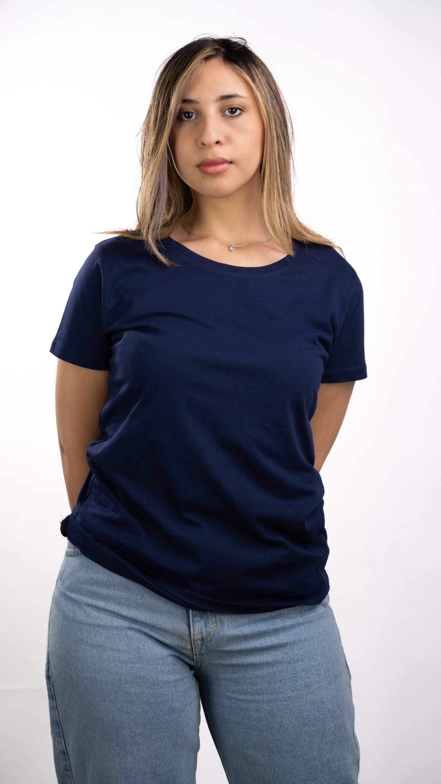 T-SHIRTS FEMMES SIMPLES BLU NAVY