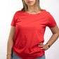 T-SHIRTS FEMMES SIMPLES ROUGE