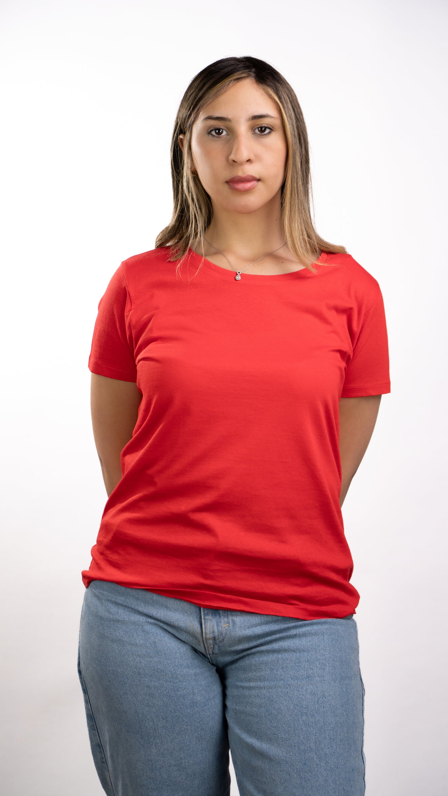 T-SHIRTS FEMMES SIMPLES ROUGE