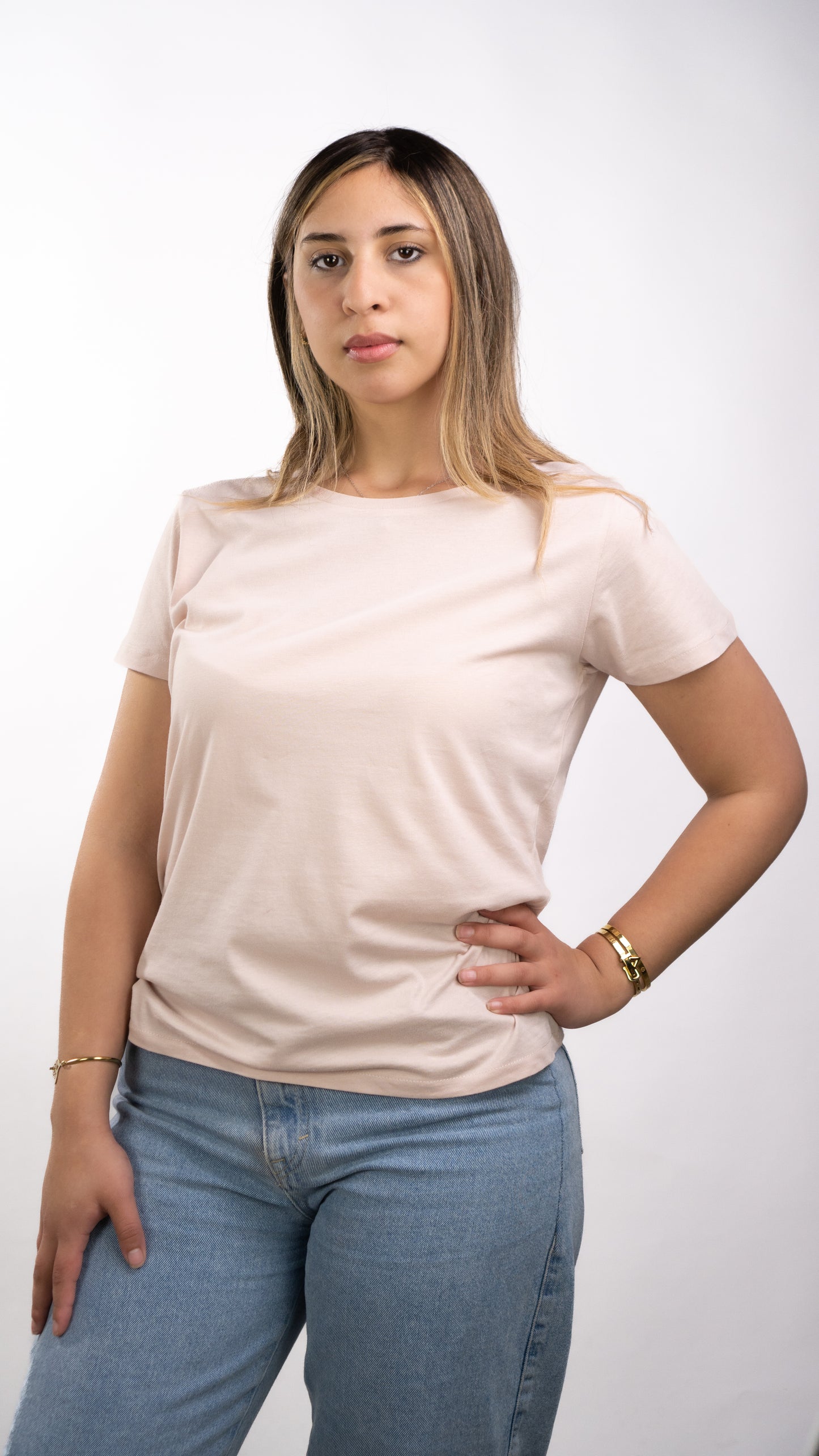 T-SHIRTS FEMMES SIMPLES SOFT ROSE