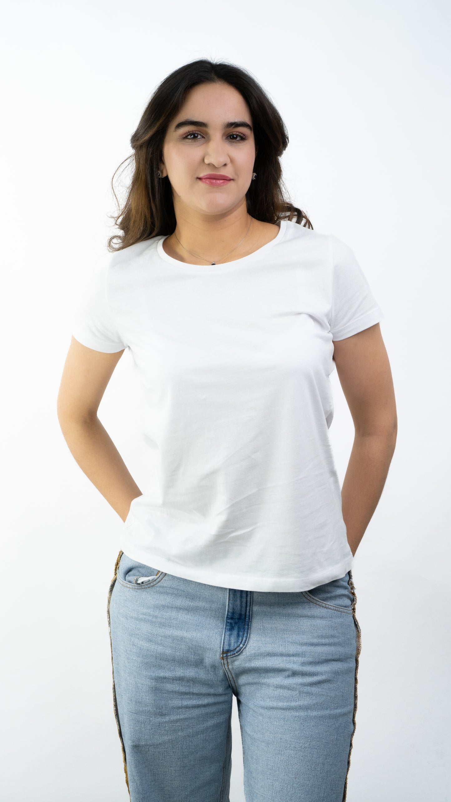 T-SHIRTS FEMMES SIMPLES BLANC
