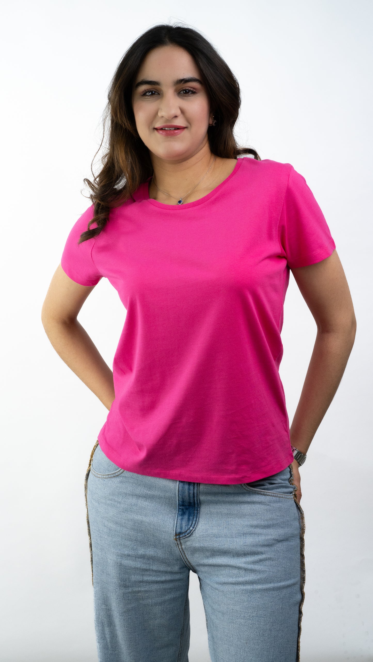 T-SHIRTS FEMMES SIMPLES ROSE