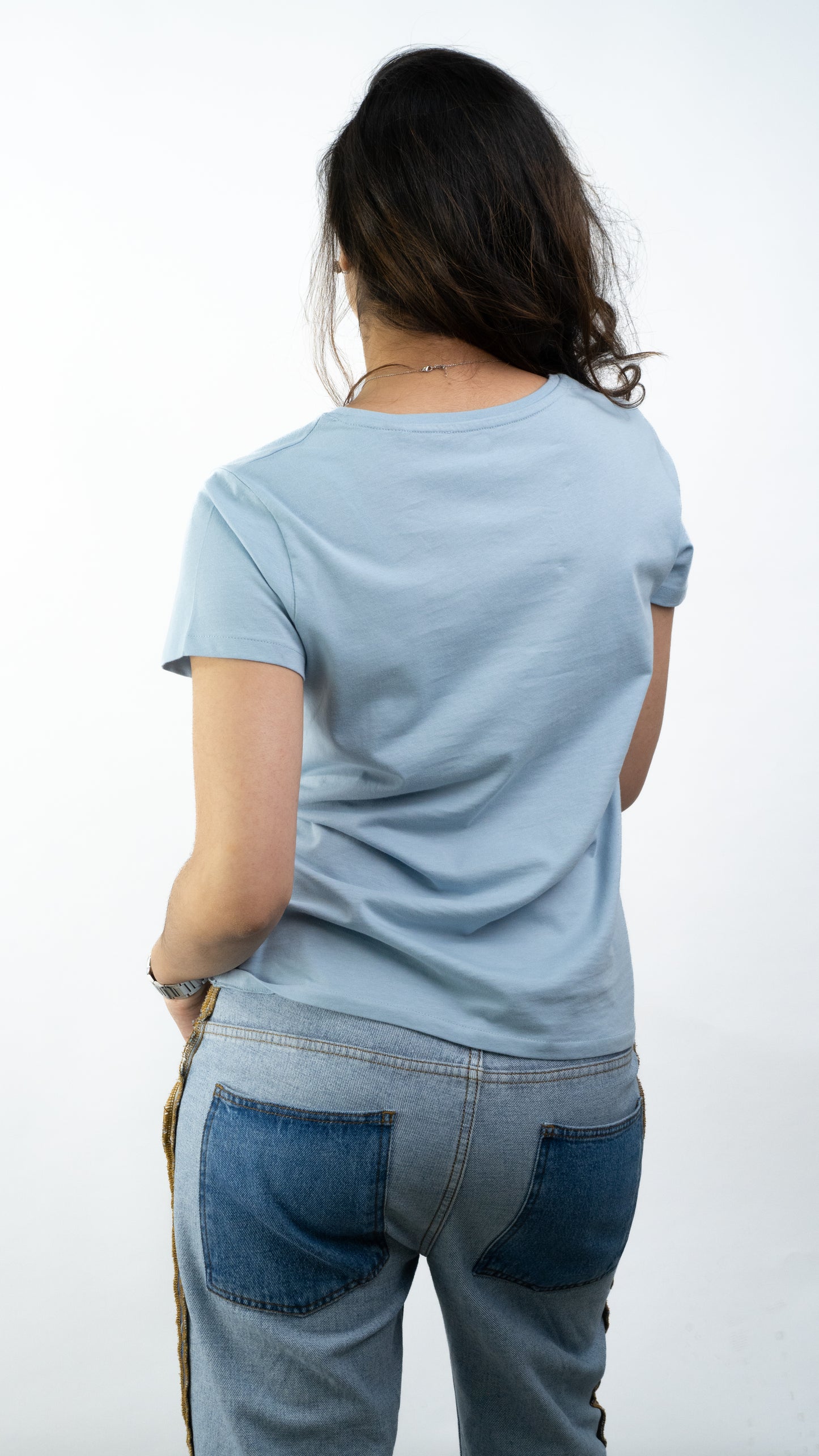 T-SHIRTS FEMMES SIMPLES BLU FOG