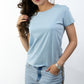 T-SHIRTS FEMMES SIMPLES BLU FOG