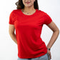 T-SHIRTS FEMMES SIMPLES ROUGE