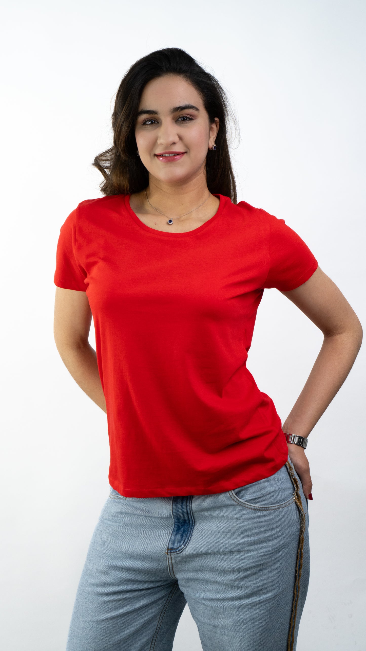 T-SHIRTS FEMMES SIMPLES ROUGE