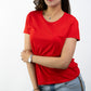 T-SHIRTS FEMMES SIMPLES ROUGE