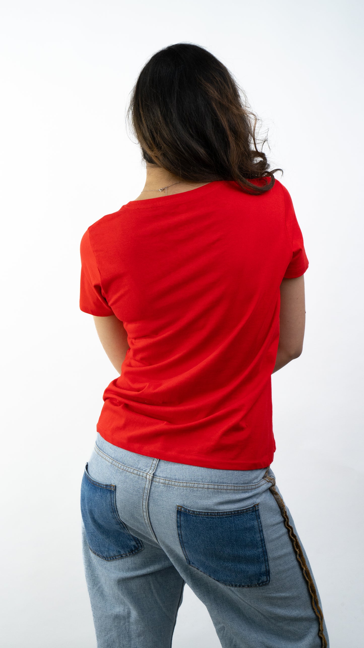 T-SHIRTS FEMMES SIMPLES ROUGE