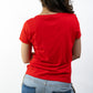 T-SHIRTS FEMMES SIMPLES ROUGE