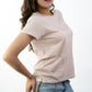 T-SHIRTS FEMMES SIMPLES SOFT ROSE
