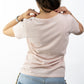 T-SHIRTS FEMMES SIMPLES SOFT ROSE
