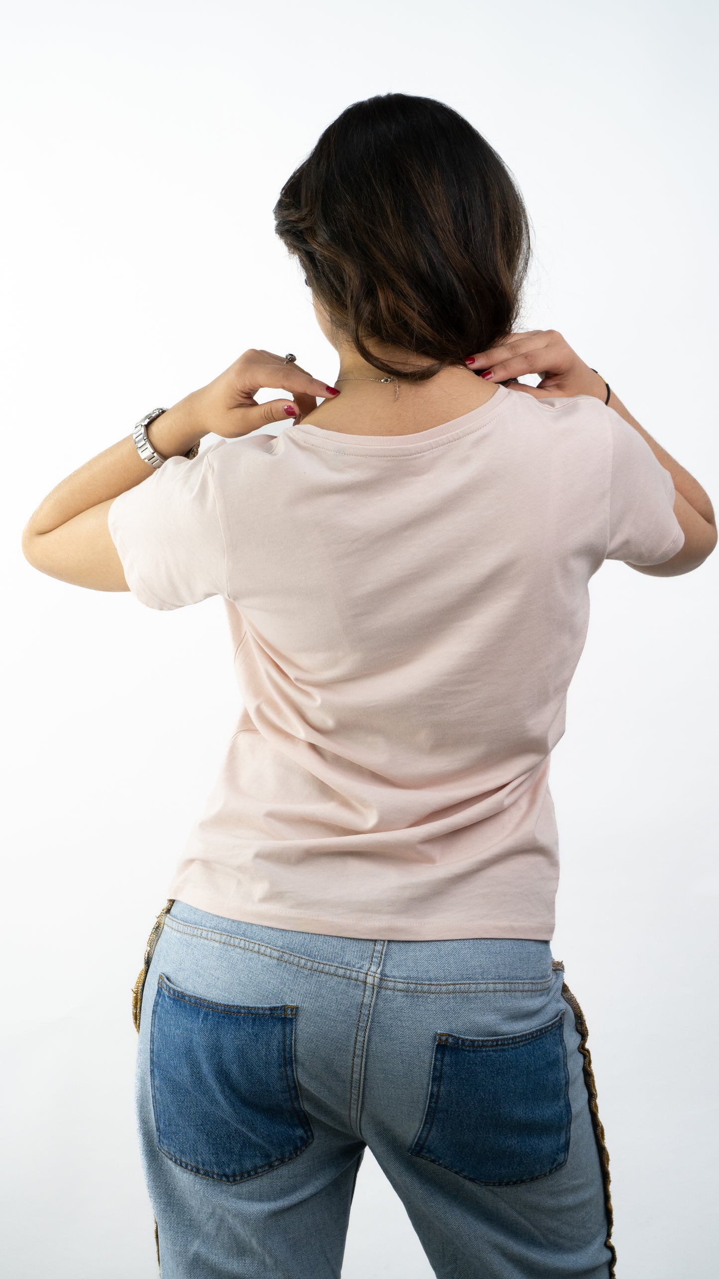 T-SHIRTS FEMMES SIMPLES SOFT ROSE
