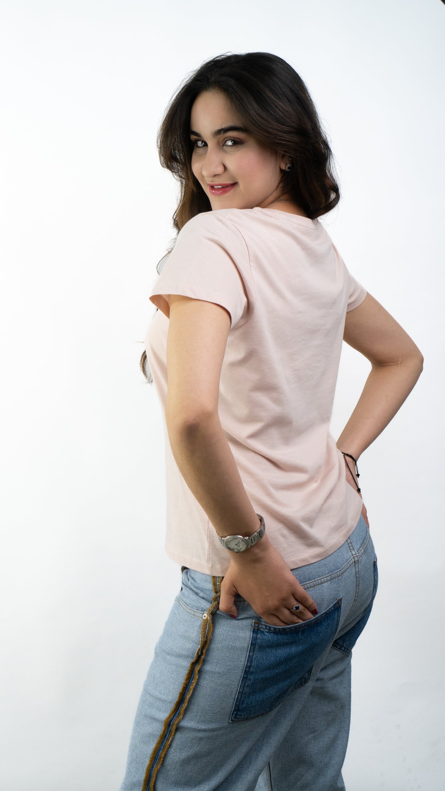 T-SHIRTS FEMMES SIMPLES SOFT ROSE