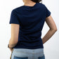 T-SHIRTS FEMMES SIMPLES BLU NAVY