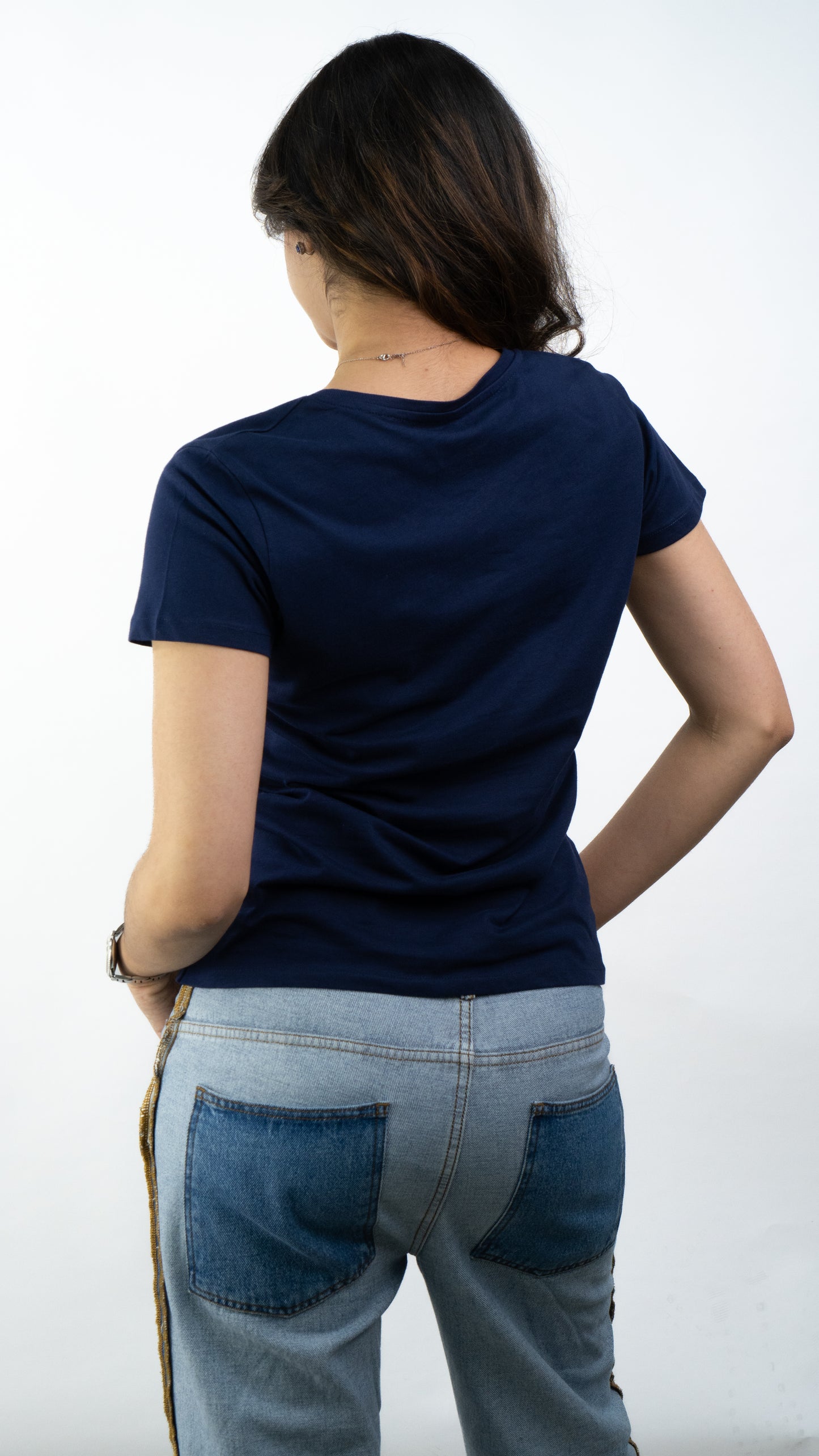 T-SHIRTS FEMMES SIMPLES BLU NAVY