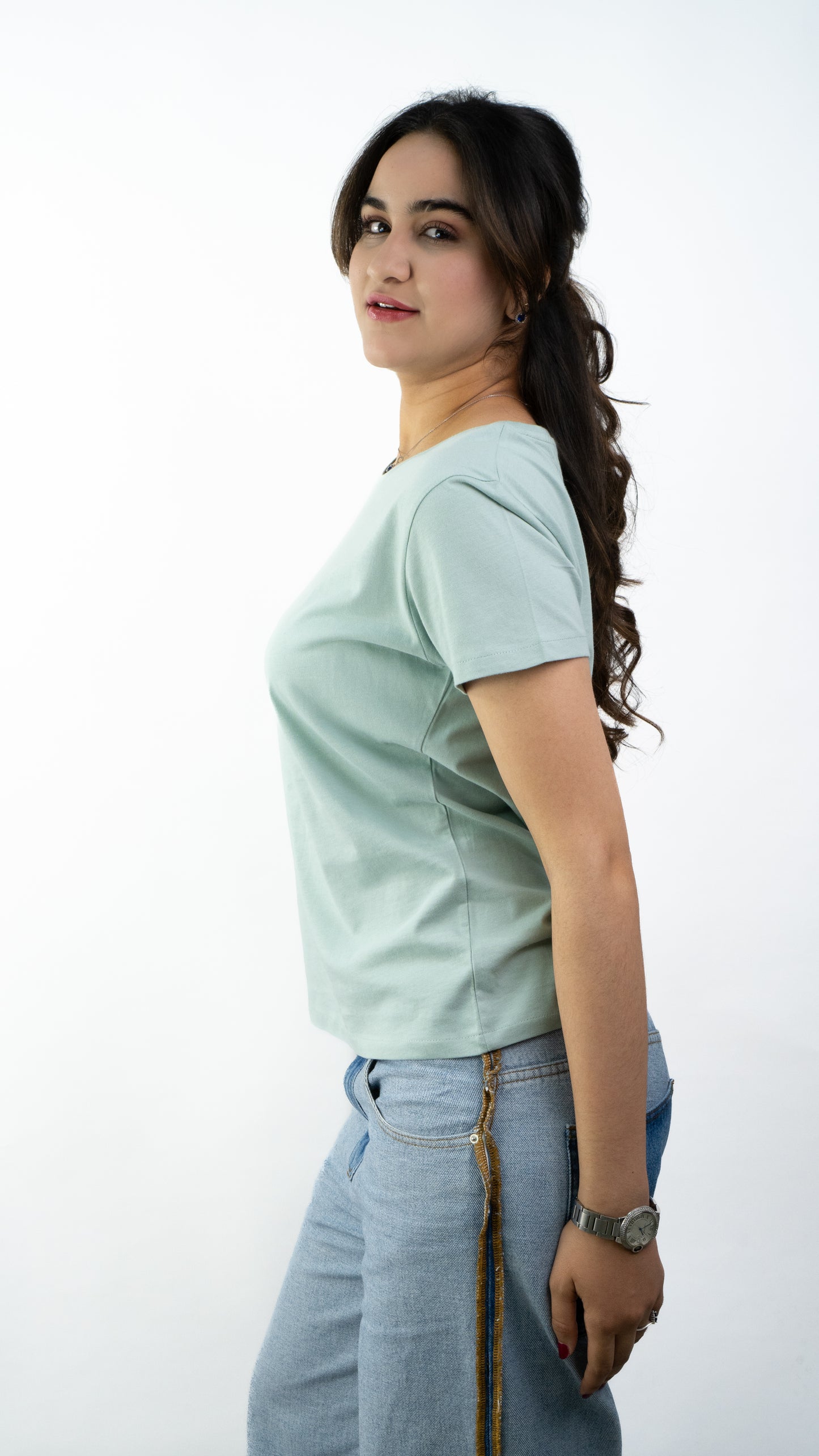 T-SHIRTS FEMMES SIMPLES SAGE
