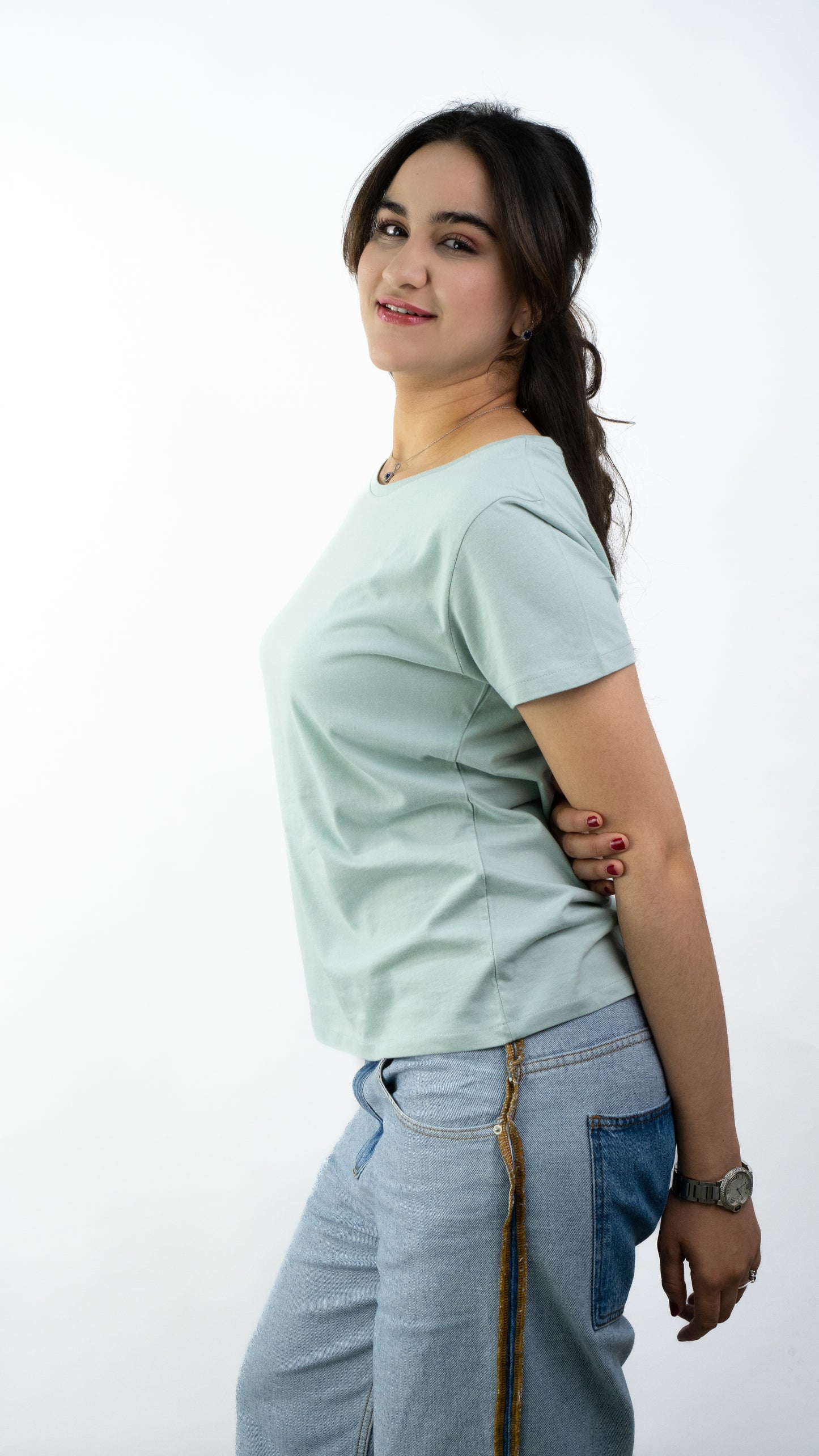 T-SHIRTS FEMMES SIMPLES SAGE