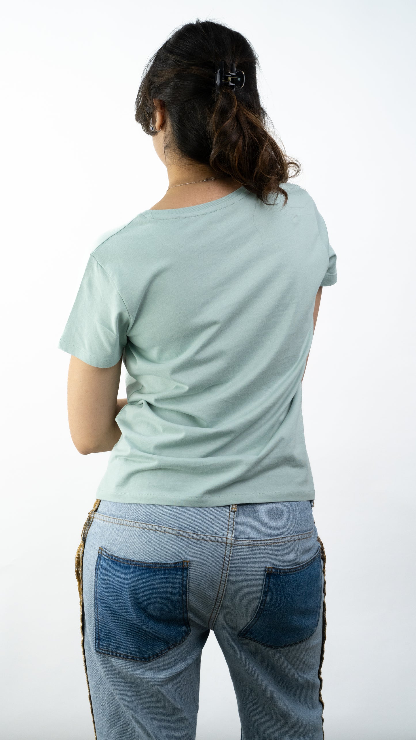 T-SHIRTS FEMMES SIMPLES SAGE