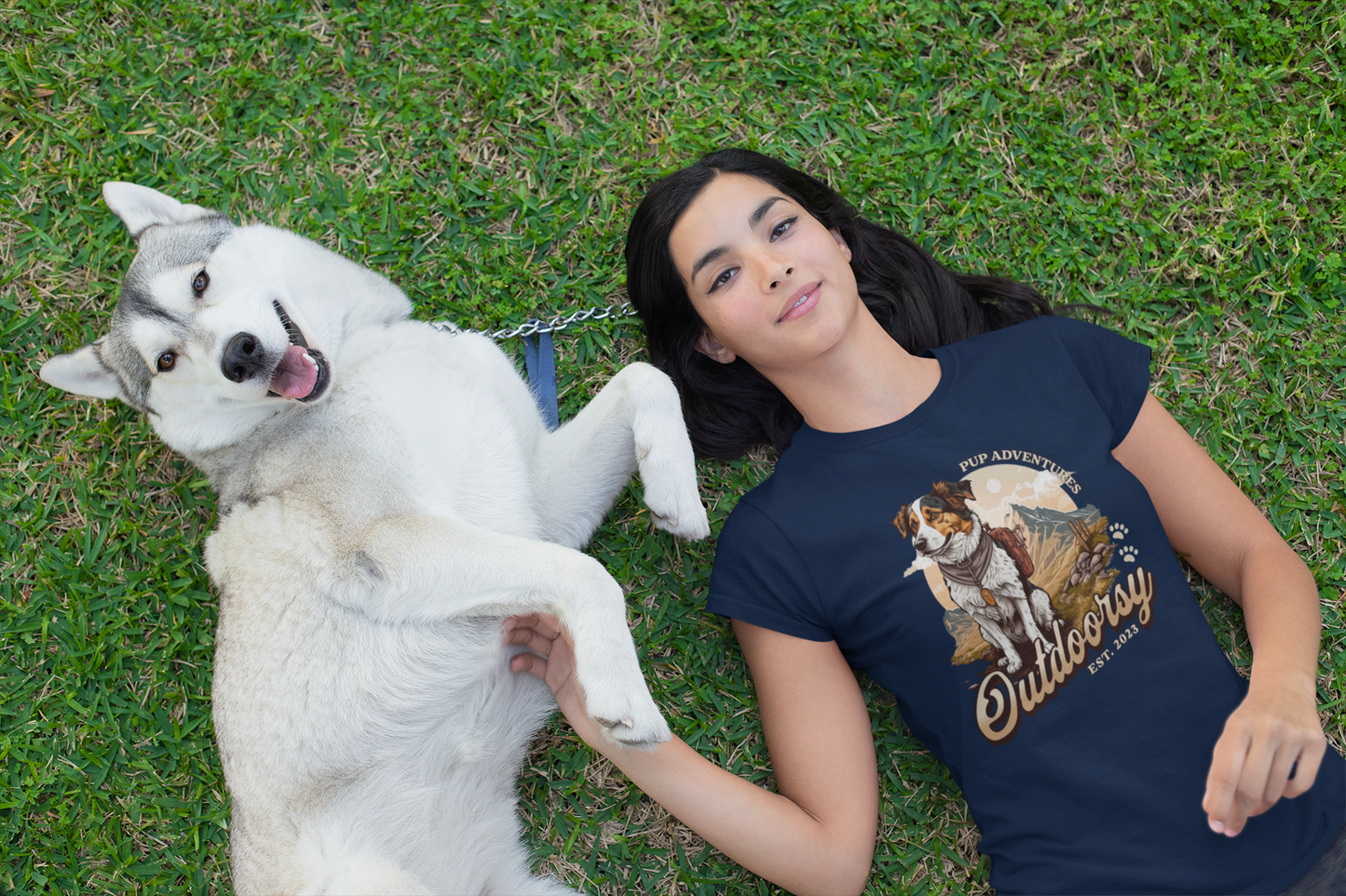 T-SHIRTS FEMMES DOG OUTDOORSY 1