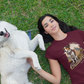 T-SHIRTS FEMMES DOG OUTDOORSY ROSE