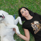 T-SHIRTS FEMMES DOG OUTDOORSY NOIR