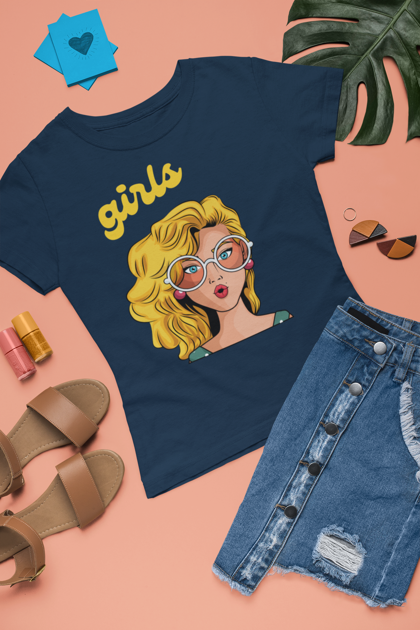 T-SHIRTS FEMMES GIRL SUNGLASSES