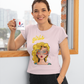 T-SHIRTS FEMMES GIRL SUNGLASSES PINK