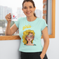 T-SHIRTS FEMMES GIRL SUNGLASSES SAGE