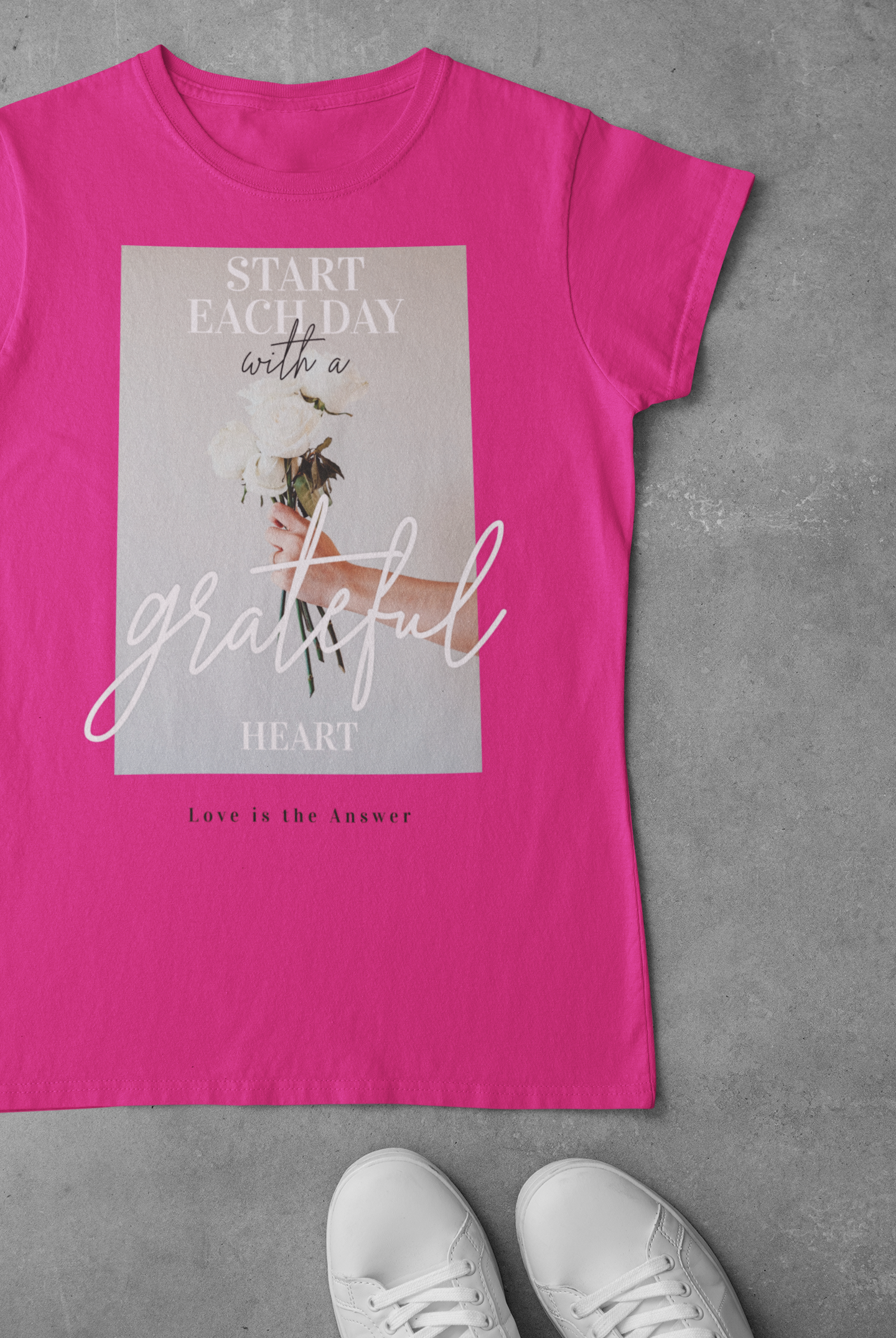 T-SHIRTS FEMMES GRATEFUL HEART MAGENTA