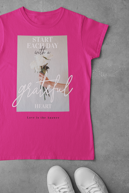 T-SHIRTS FEMMES GRATEFUL HEART MAGENTA