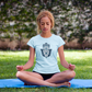 T-SHIRTS FEMMES HAMSA PROTECTOR BLU FOG
