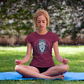 T-SHIRTS FEMMES HAMSA PROTECTOR BURGUNDY