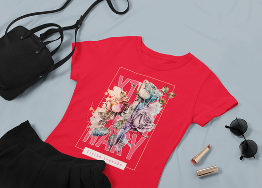 T-SHIRTS FEMMES LIVING LEGEND RED
