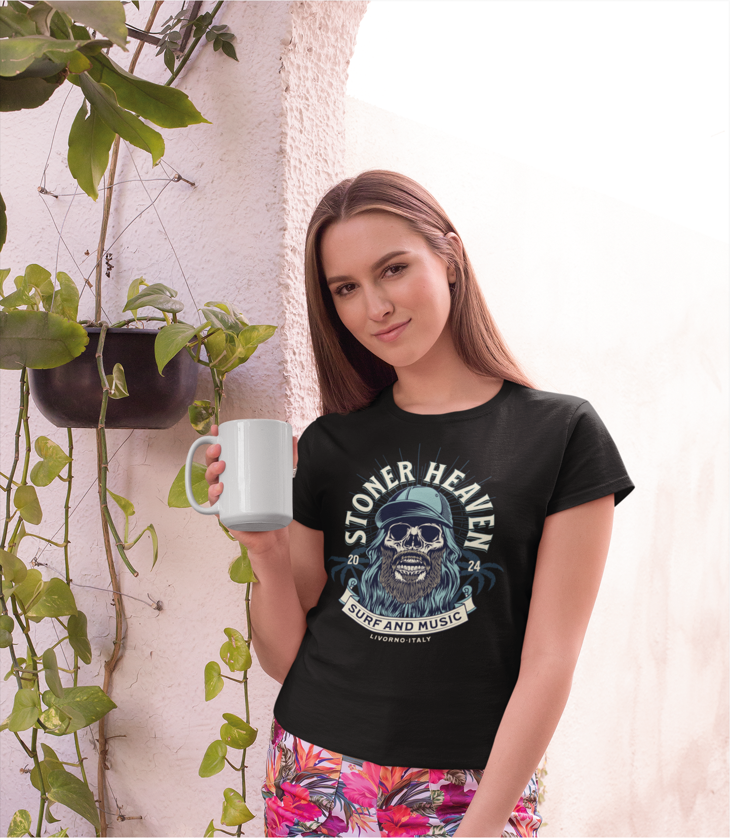 T-SHIRTS_FEMMES_SURF_AND_MUSIC NOIR