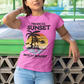 T-SHIRTS FEMMES TROPICAL SUNSET MAGENTA