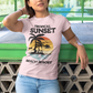 T-SHIRTS FEMMES TROPICAL SUNSET ROSE