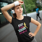 T-SHIRTS FEMMES WORKOUT MOTIVATION NOIR