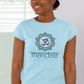 T-SHIRTS FEMMES YOGA MANDALA BLU FOG