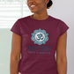 T-SHIRTS FEMMES YOGA MANDALA BURGUNDY