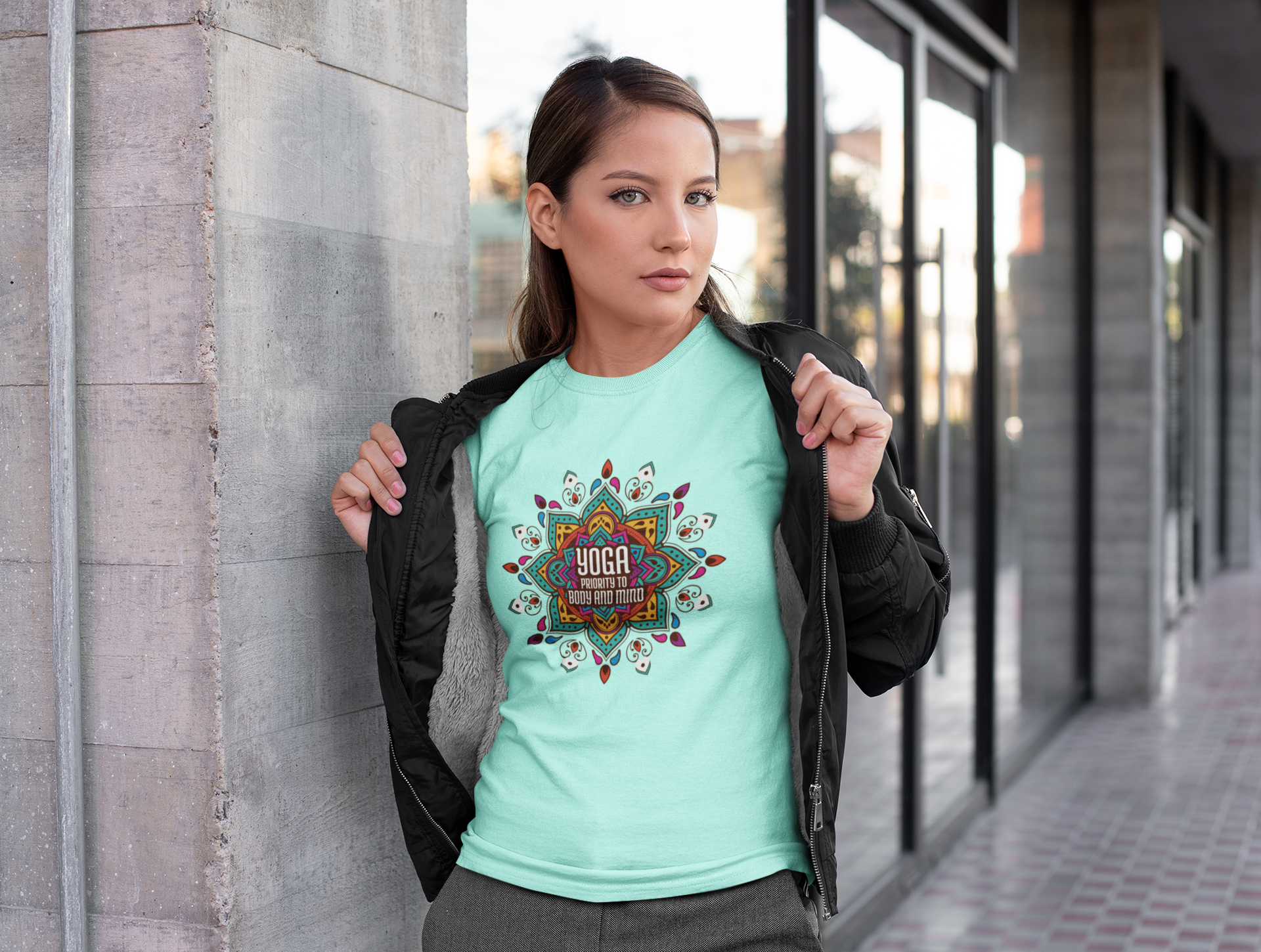 T-SHIRTS FEMMES YOGA PRIORITY WOMEN SAGE