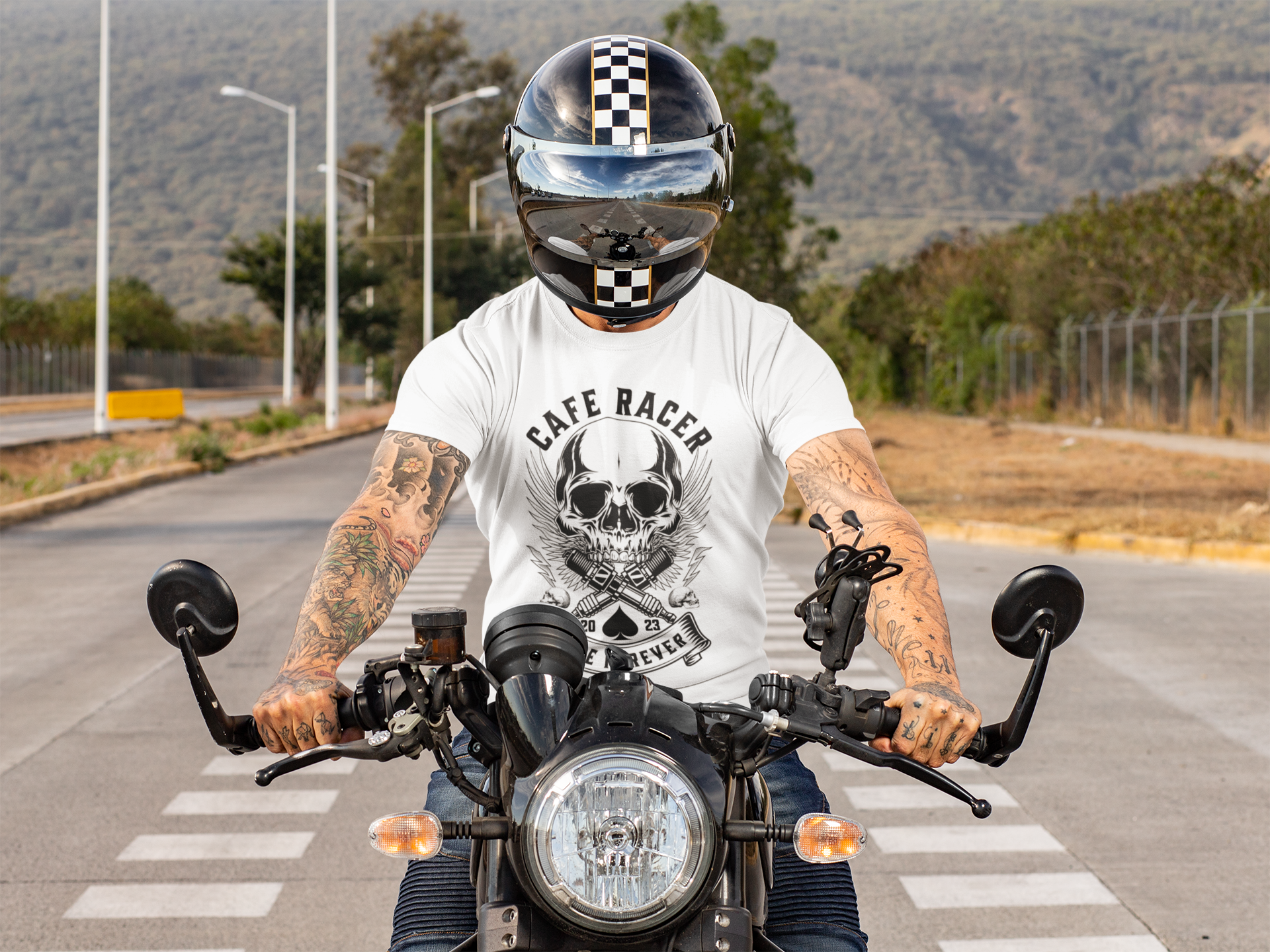 T-SHIRTS HOMMES CAFE RACER