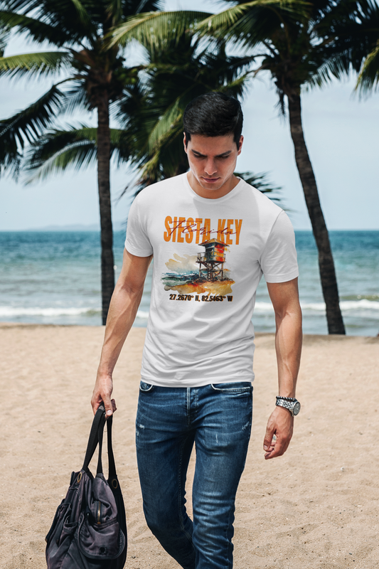 T-SHIRTS HOMMES SIESTA KEY BLANC