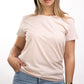 T-SHIRTS FEMMES SIMPLES SOFT ROSE
