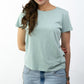 T-SHIRTS FEMMES SIMPLES SAGE